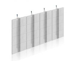 transparante glazen LED wall